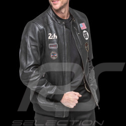 Veste Cuir 24h le Mans Pierre Noir 27928-1504 - homme