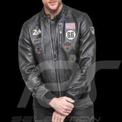 24h le Mans Leather Jacket Pierre Black 27928-1504 - men