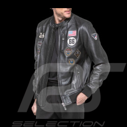 24h le Mans Lederjacke Pierre Schwarz 27928-1504 - herren