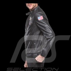 24h le Mans Leather Jacket Sten Black 27930-1504 - men