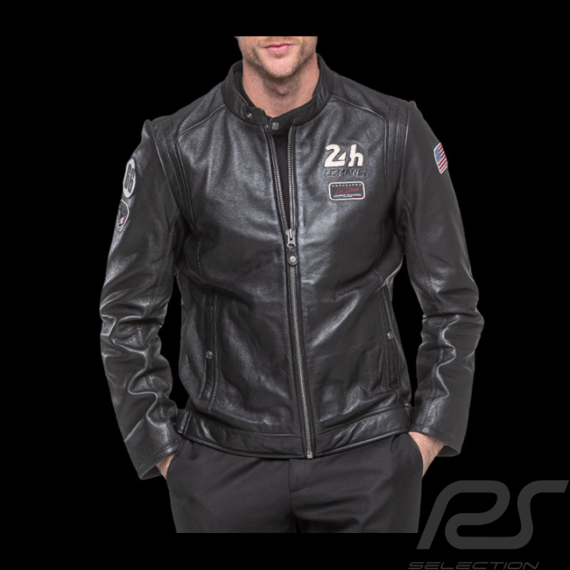 24h le Mans Leather Jacket Sten Black 27930-1504 - men