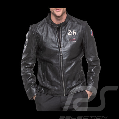 24h le Mans Leather Jacket Sten Black 27930-1504 - men