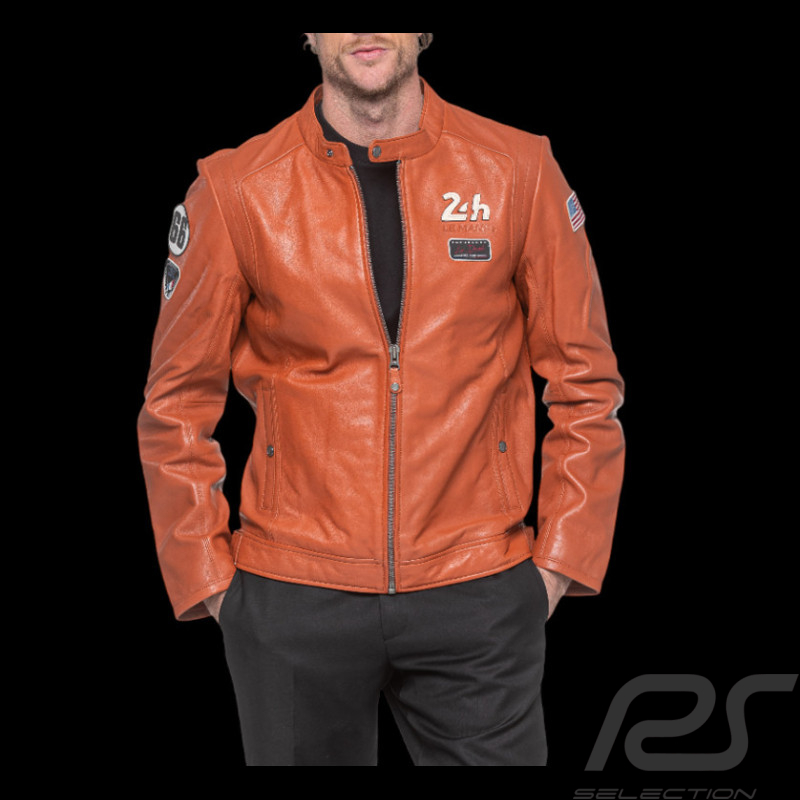 24h le Mans Leather Jacket Sten Rusty 27930-9920 - men