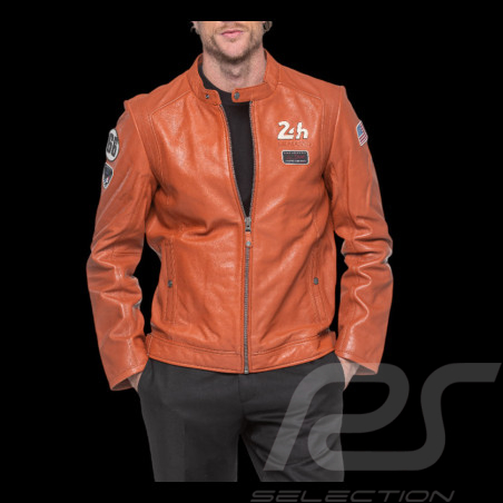 24h le Mans Lederjacke Sten Rostfarben 27930-9920 - herren
