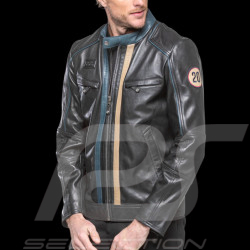 24h le Mans Leather Jacket Steve McQueen Liam 2 Black 27945-1504 - men