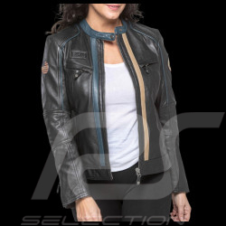 Veste Cuir 24h le Mans Steve McQueen Jutta 2 Noir 27947-1504 - femme