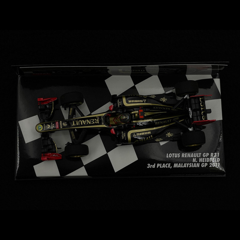 Nick Heidfeld Lotus Renault GP R31 3ème GP Malaysie F1 2011 1/43 Minichamps 410110109