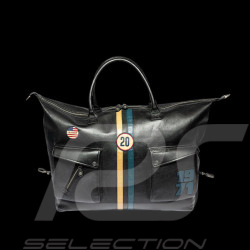 Steve McQueen Leather Travel Bag Dean 7 72h Black 27950-1504