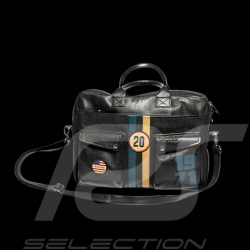 24h le Mans Messenger Ledertasche Steve McQueen Wayne 7 Schwarz 27954-1504