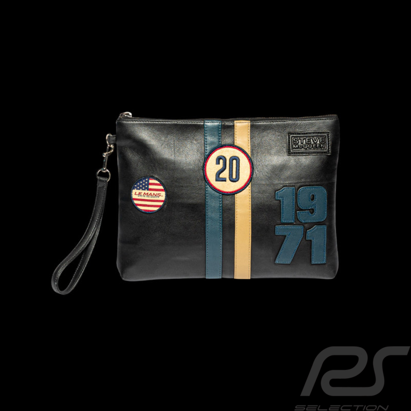 24h le Mans Leather Pouch Steve McQueen Jim 7 Black 27951-1504