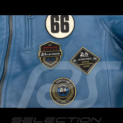 Veste Cuir 24h le Mans Pierre Bleu Maillard 27928-9922 - homme