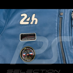 24h le Mans Leather Jacket Pierre Blue Maillard 27928-9922 - men