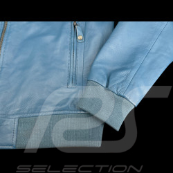 24h le Mans Leather Jacket Pierre Blue Maillard 27928-9922 - men