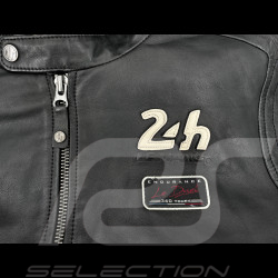 24h le Mans Lederjacke Sten Schwarz 27930-1504 - herren