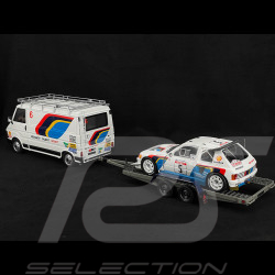 Set Rallye Peugeot 205 T16 n° 5 Sieger Tour de Corse 1986 mit Anhänger 1/18 Ottomobile OT384