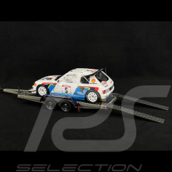 Set Rallye Peugeot 205 T16 n° 5 Winner Tour de Corse 1986 with Trailer 1/18 Ottomobile OT384