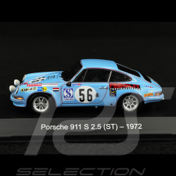 Porsche 911 ST 2.5 n° 56 1972 Bleu 1/43 Spark MAP02035423