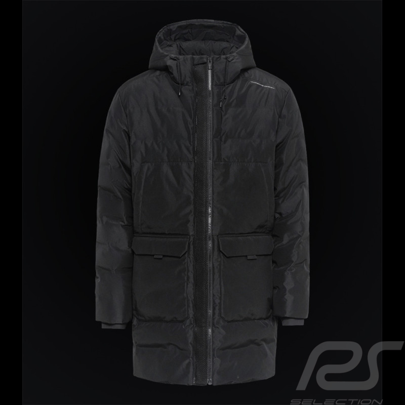 Veste Porsche Design Parka Matelassée Imperméable Puma Noir 4056487046
