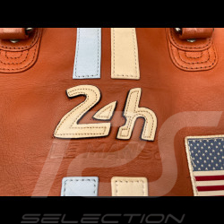 24h le Mans Leather Handbag Rosy Rusty 27940-9920