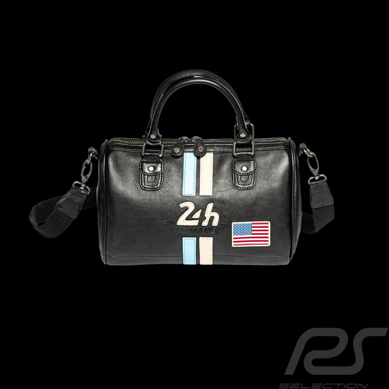 24h le Mans Leather Handbag Rosy Black 27940-1504