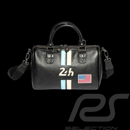 Sac à main 24h le Mans en Cuir Rosy Noir 27940-1504