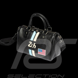 Sac à main 24h le Mans en Cuir Rosy Noir 27940-1504