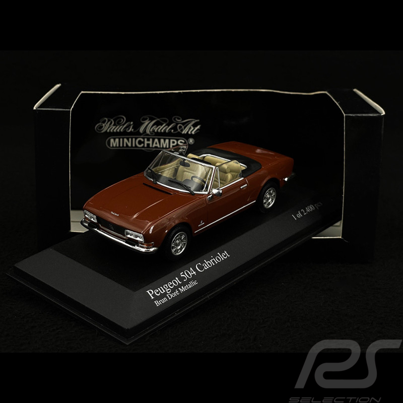 Peugeot 504 Cabriolet 1974 Goldbraun Metallic 1/43 Minichamps 400112131