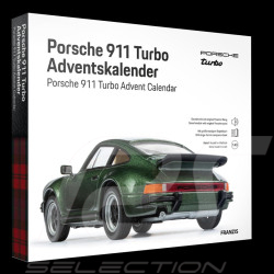 Calendrier de l'Avent Porsche 911 Turbo 3.0 Type 930 1977 Vert Chêne 1/43 Franzis 67233