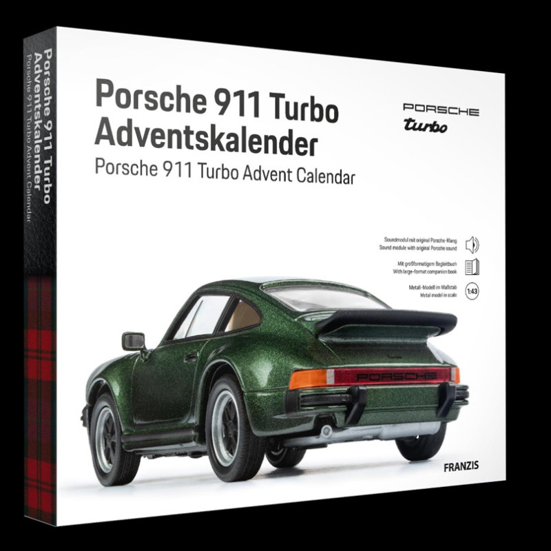 Porsche 911 Advent Calendar Turbo 3.0 Type 930 1977 Oak Green 1/43 Porsche 911 Advent Calendar Turbo 3.0 Type 930 1977 Oak Green 1/43