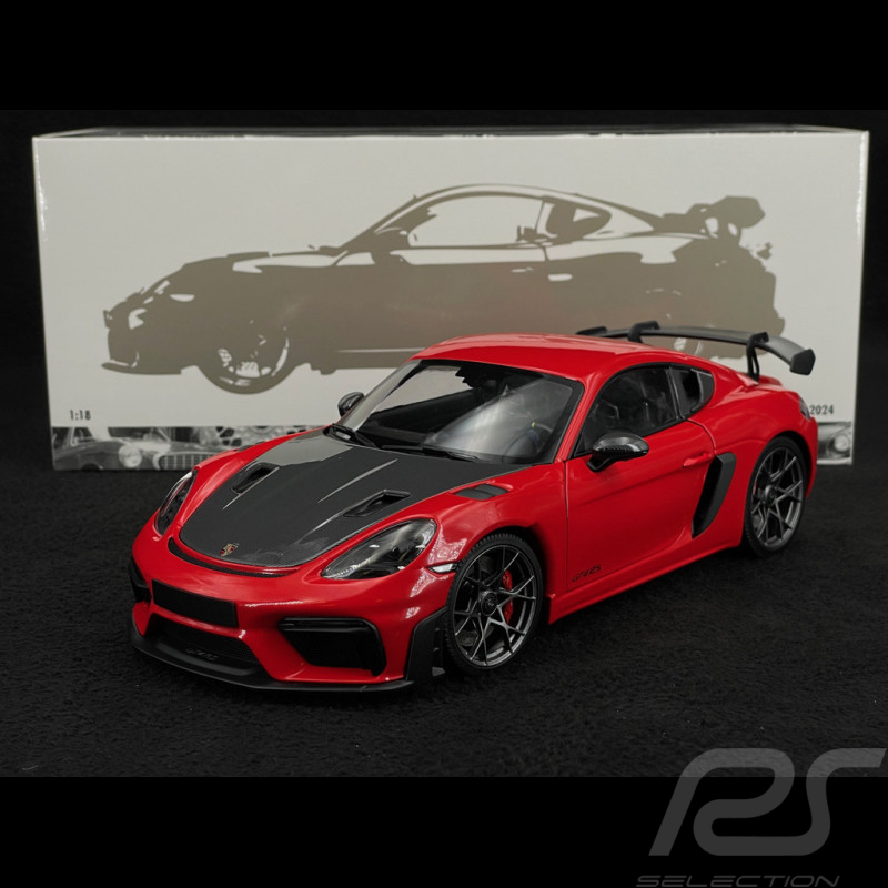Porsche Cayman GT4 RS 2024 Weissach Package Rouge Indien 1/18 Minichamps 110062120