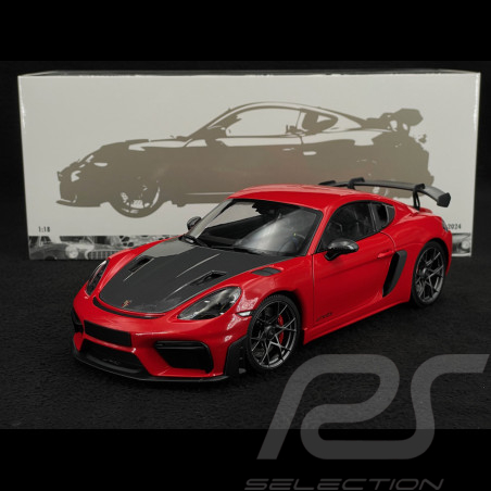 Porsche Cayman GT4 RS 2024 Weissach Package Guards Red 1/18 Minichamps 110062120