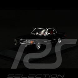 Mercedes-Benz 350 SL Cabriolet Hardtop R107 1971 Black Red 1/43 Minichamps 430033451