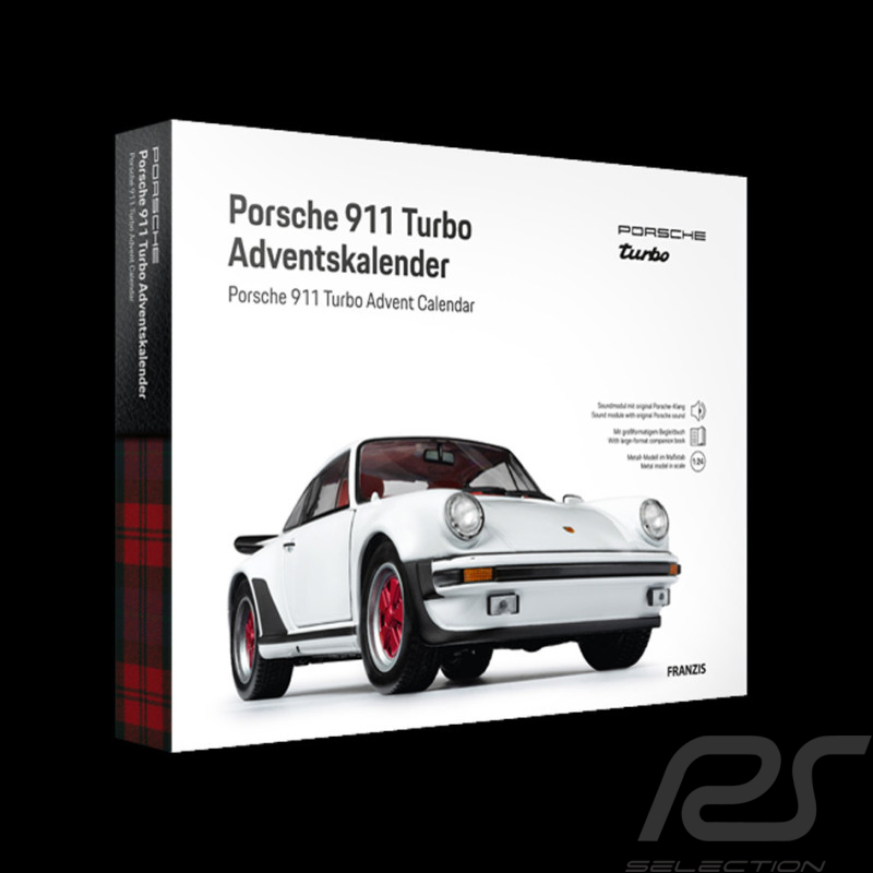 Porsche 911 Advent Calendar Turbo 3.0 Type 930 1974 Grand Prix White 1/24 Franzis 67322