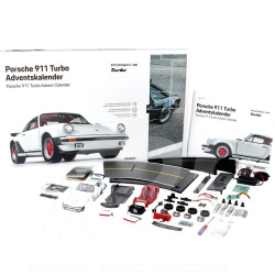Calendrier de l'Avent Porsche 911 Turbo 3.0 Type 930 1974 Blanc Grand Prix 1/24 Franzis 67322