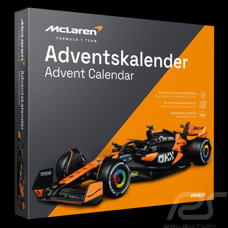Mclaren Advent Calendar MCL38 Lando Norris n° 4 F1 2024 1/43 Franzis 67391