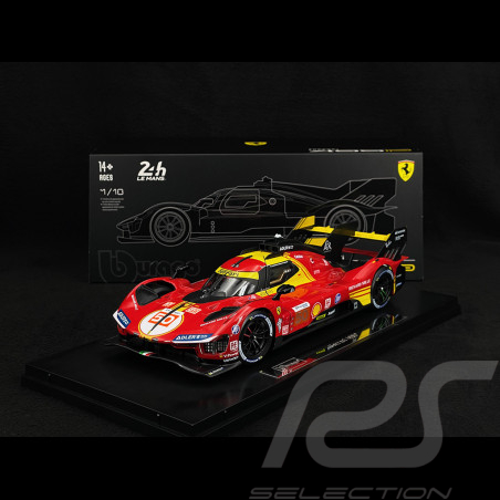 Ferrari 499P n°50 Vainqueur 24h Le Mans 2024 Fuoco Molina Nielsen 1/18 Bburago 16312