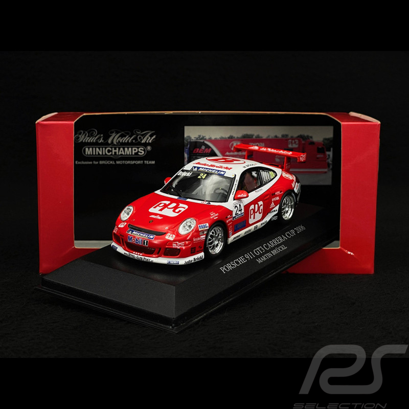 Martin Brückl Porsche 911 GT3 Cup Typ 997 Carrera Cup 2006 Nr.24 Rot Weiß 1/43 Minichamps 403066424