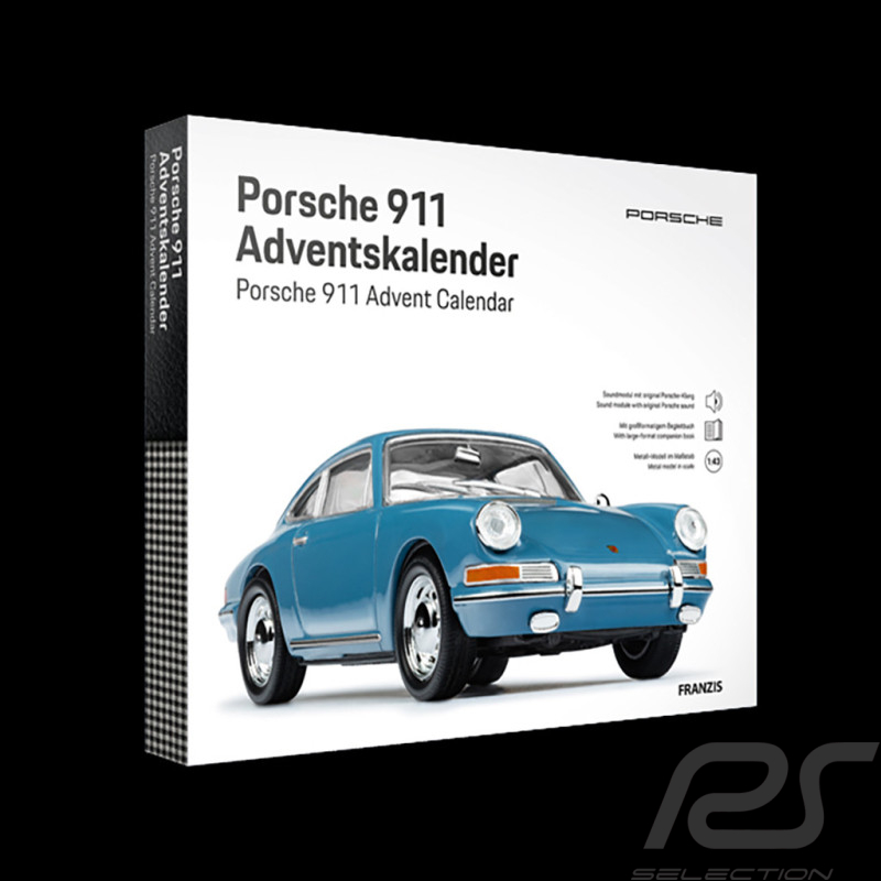 Calendrier de l'Avent Porsche 911 Type 901 1963 Bleu Email 1/43 Franzis 67664