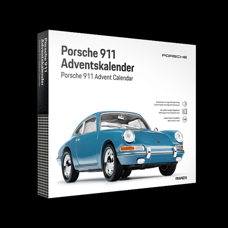 Porsche 911 Advent Calendar Typ 901 1963 Blau Emailliert 1/43 Franzis 67664