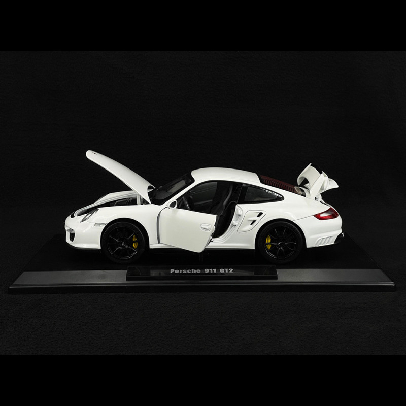 Porsche 911 (997) GT2 Coupé 2007 Wit 1-18 Norev - Schuiten Autominiaturen