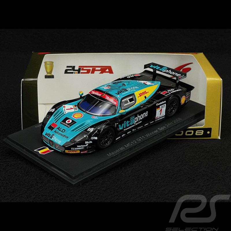 Maserati MC12 GT1 n° 1 Vainqueur 24h Spa 2008 1/43 Spark 43SPA2008