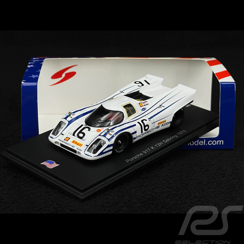 Porsche 917K n° 16 12h Sebring 1970 1/43 Spark US347