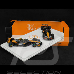 Set McLaren MCL38 Lando Norris n° 4 / Oscar Piastri n° 81 F1 Constructors Champion 2024 1/43 Spark S9571
