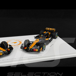 Set McLaren MCL38 Lando Norris n° 4 / Oscar Piastri n° 81 F1 Konstrukteursweltmeister 2024 1/43 Spark S9571