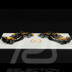 Set McLaren MCL38 Lando Norris n° 4 / Oscar Piastri n° 81 Champion Constructeur F1 2024 1/43 Spark S9571