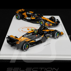 Set McLaren MCL38 Lando Norris n° 4 / Oscar Piastri n° 81 F1 Constructors Champion 2024 1/43 Spark S9571