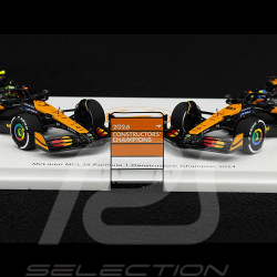 Set McLaren MCL38 Lando Norris n° 4 / Oscar Piastri n° 81 F1 Constructors Champion 2024 1/43 Spark S9571