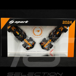 Set McLaren MCL38 Lando Norris n° 4 / Oscar Piastri n° 81 F1 Constructors Champion 2024 1/43 Spark S9571