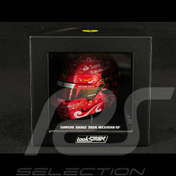 Casque Ferrari Carlos Sainz Jr. n° 55 Vainqueur GP Mexique F1 2024 1/5 LookSmart LSHEL007