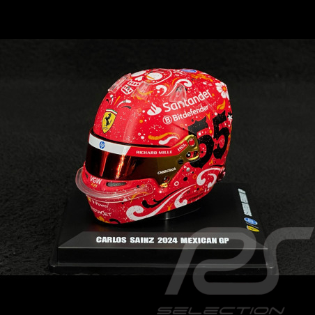 Casque Ferrari Carlos Sainz Jr. n° 55 Winner Mexican GP F1 2024 1/5 LookSmart LSHEL007